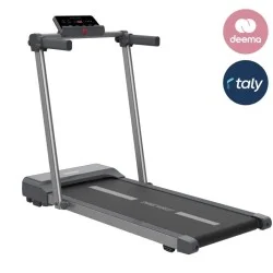 Treadmill With Folding Handle Bar 110 kg - Black Grey